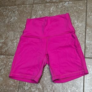 Pink align bike shorts